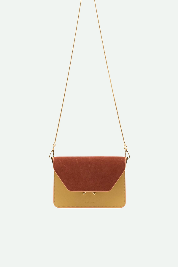 Sticky Lemon Shoulder Bag | La Promenade | Coloré | Madeleine Beige + Croissant Brown