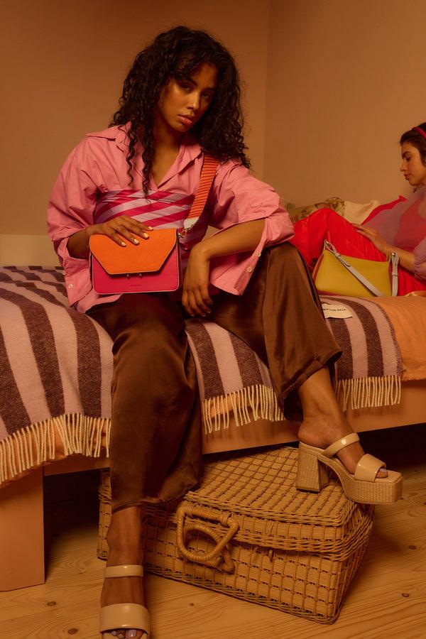 Sticky Lemon Shoulder Strap | Il Sole | Arancia Orange + Positano Purple