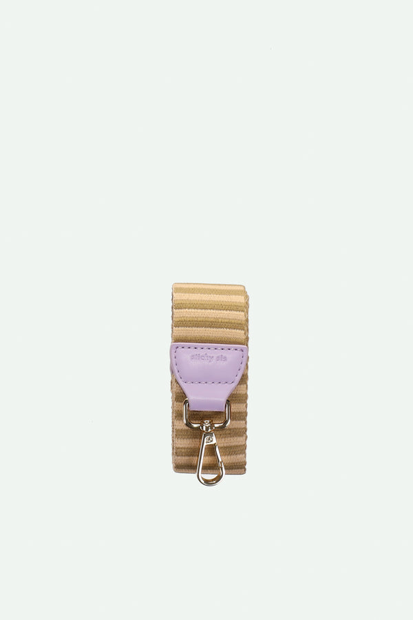 Sticky Lemon Shoulder Strap | Il Sole | Costa Green + Affogato Beige