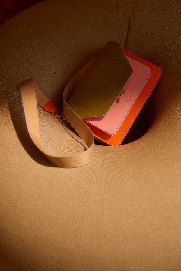 Sticky Lemon Shoulder Strap | Il Sole | Lemon Leaf + Dolce Pink