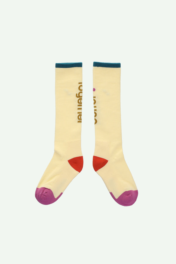 sticky lemon sporty knee high socks | better together