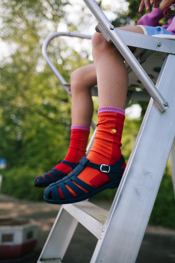 Sticky Lemon Sporty Socks | Better Together | Rugby Red