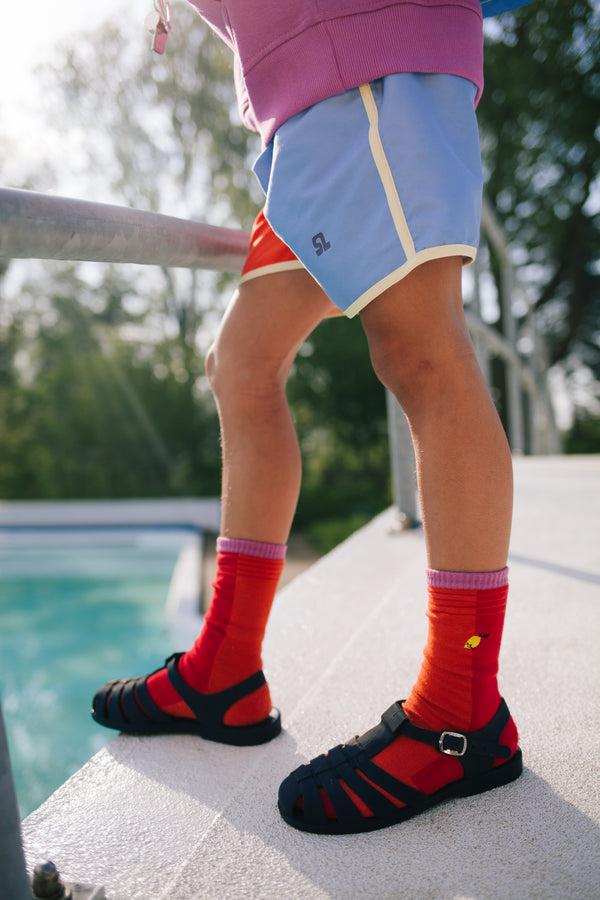 Sticky Lemon Sporty Socks | Better Together | Rugby Red