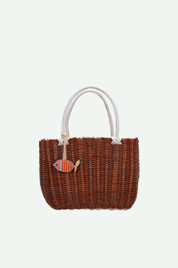 sticky lemon basket bag | fish