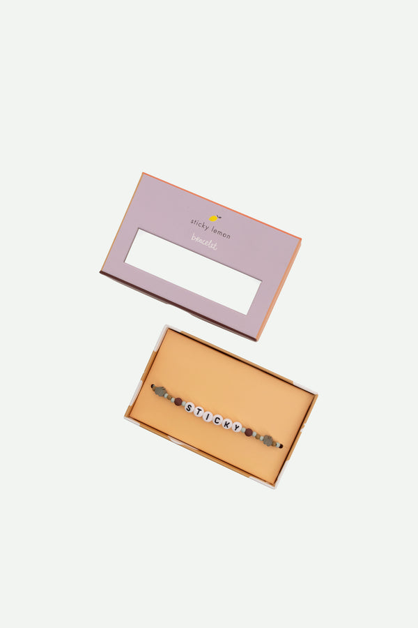 sticky lemon bracelet | sticky | leaf green + pool green