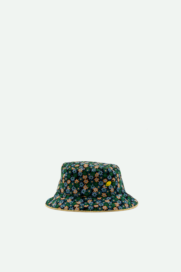 sticky lemon bucket hat | flower field green