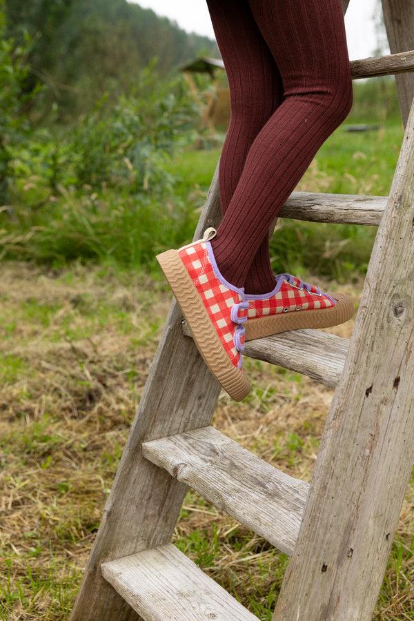 Sticky Lemon Canvas Shoes | Poppy Gingham