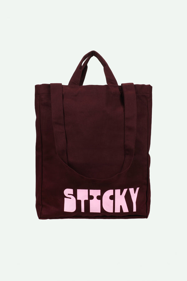 sticky lemon canvas shopper | fig + bubblegum