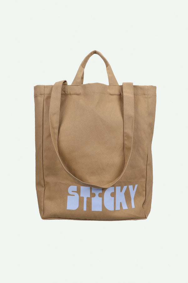 sticky lemon canvas shopper | marzipan + sky