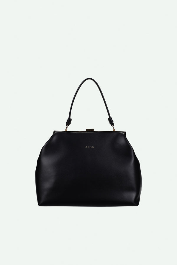 sticky lemon clasp bag | club chic | black