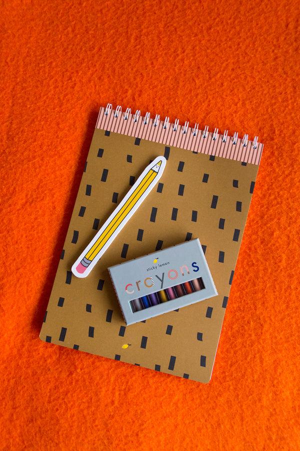 Sticky Lemon Crayons | Set Of 10