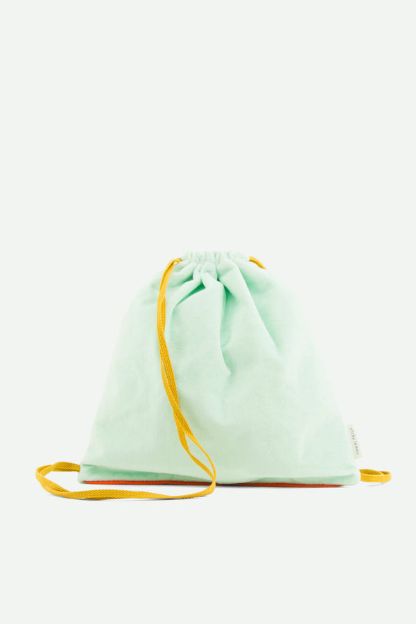 sticky lemon drawstring bag teddy | powder blue