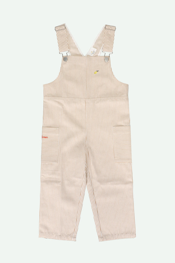 sticky lemon dungarees | stripes | ray brown