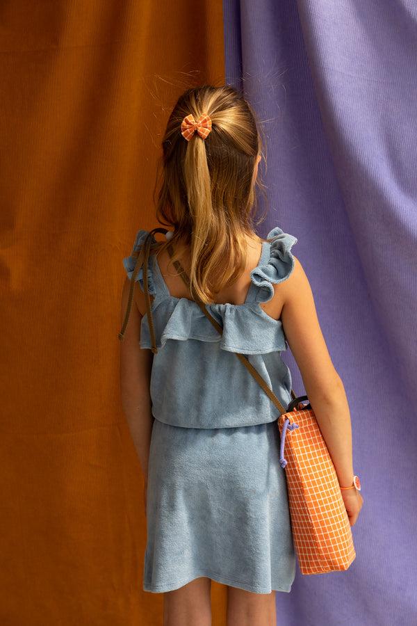 Sticky Lemon Hair Bow | Farmhouse | Carrot Orange