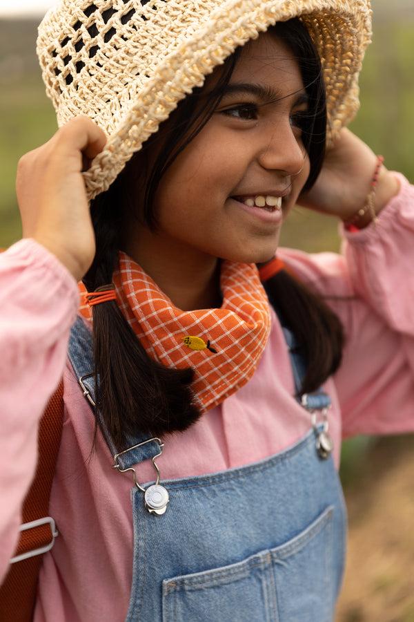 Sticky Lemon Hairscarf | Farmhouse | Carrot Orange