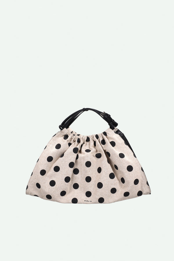 sticky lemon hand bag | club chic | dots