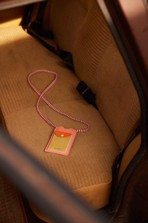 Sticky Lemon Phone Pouch | Colourblocking | Coral Pink