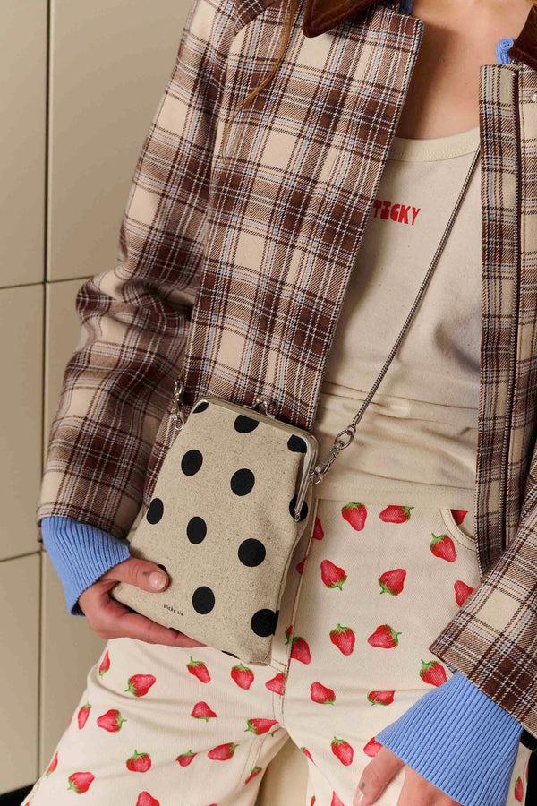 Sticky Lemon Phone Wallet | Club Chic | Dots