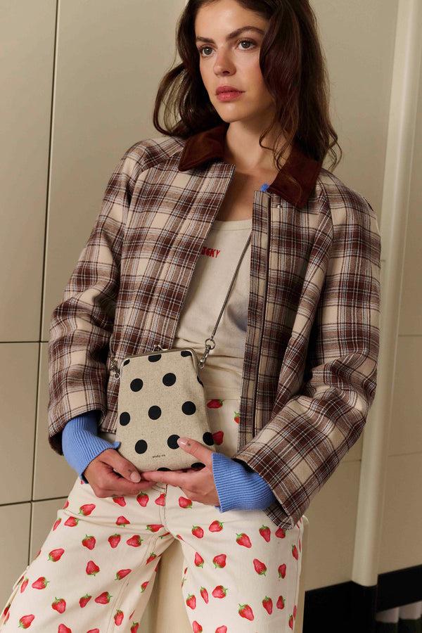 Sticky Lemon Phone Wallet | Club Chic | Dots