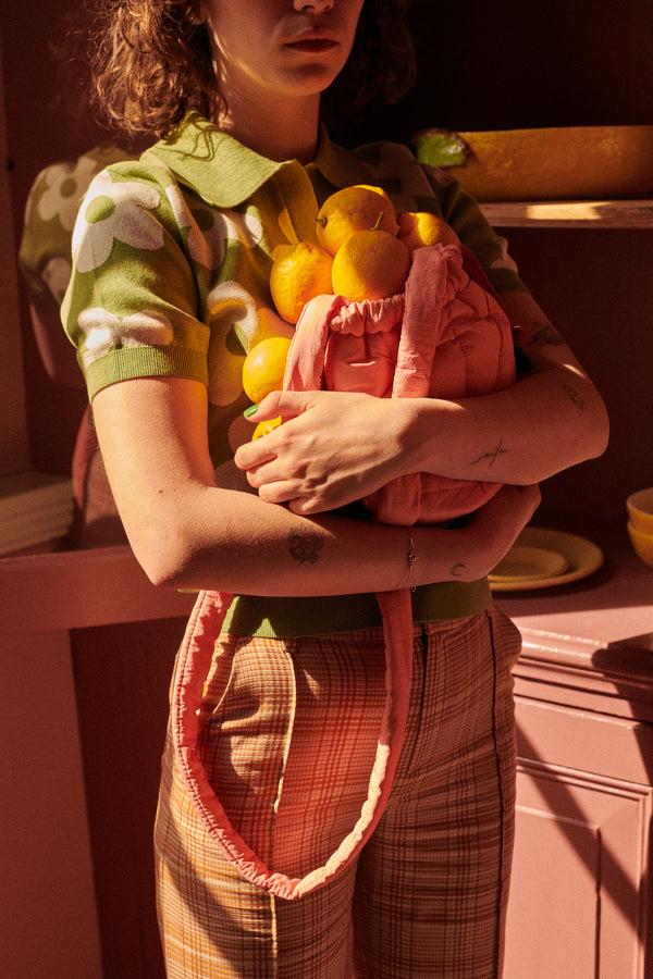 Sticky Lemon Pouch Bag | Padded | French Pink