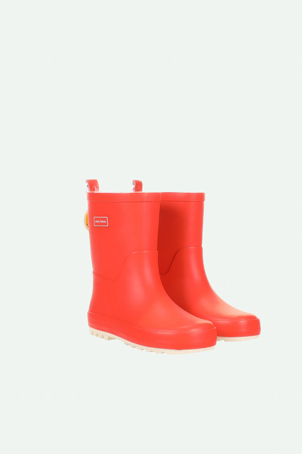 sticky lemon rainboots | farmhouse | ladybird red