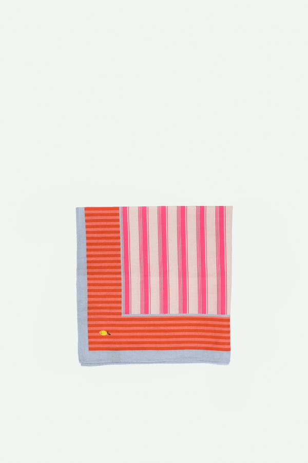sticky lemon scarf | coral pink + shipwreck rust
