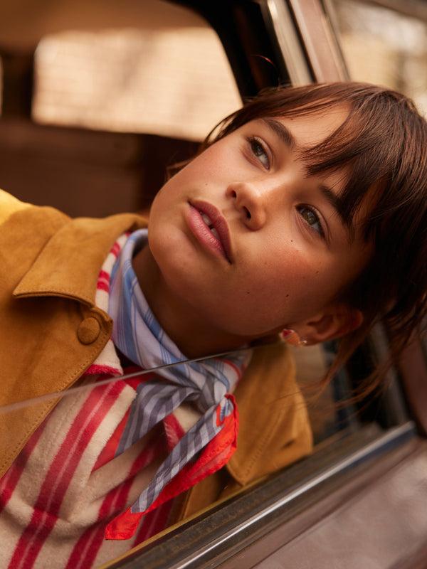 Sticky Lemon Scarf | Zissou Blue + Blue Whale