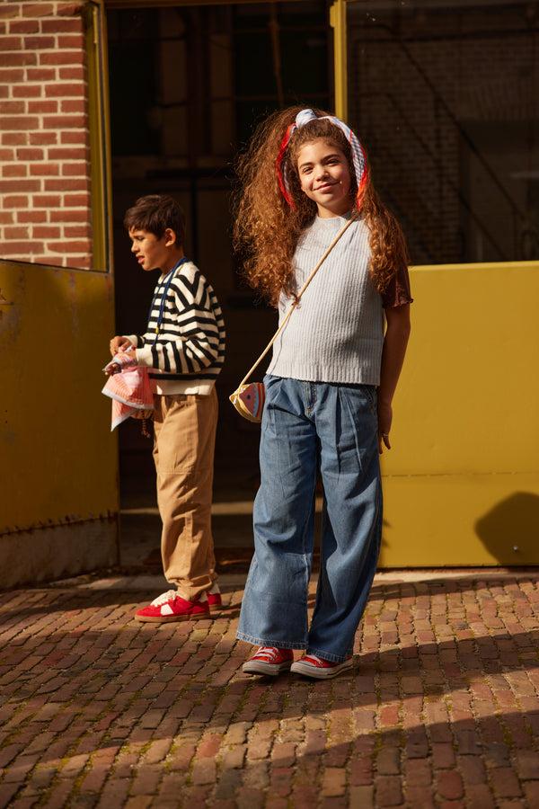 Sticky Lemon Scarf | Zissou Blue + Blue Whale