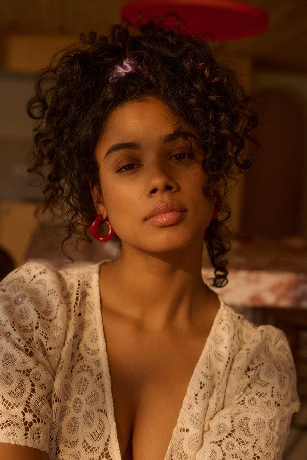 Sticky Lemon Scrunchie | Il Sole | Sunset Lilac