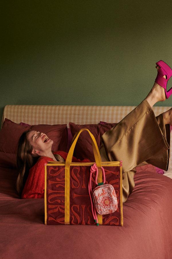 Sticky Lemon Shopper + Floral Knot Bag