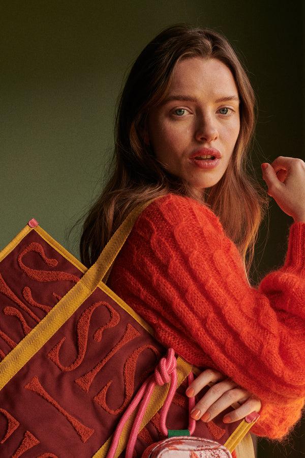 Sticky Lemon Shopper + Floral Knot Bag