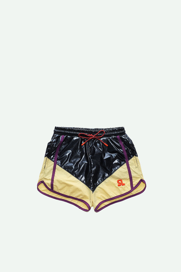 sticky lemon shorts | better together | metallic navy