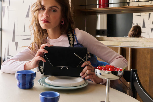 Sticky Lemon Shoulder Strap | Club Chic | Dots