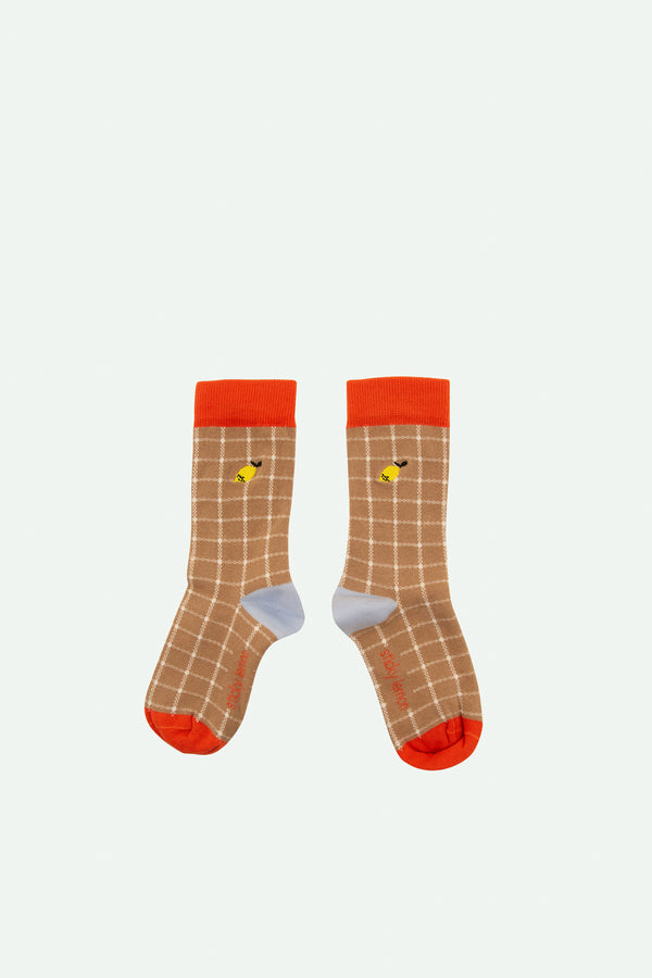 sticky lemon socks | farmhouse | check harvest moon