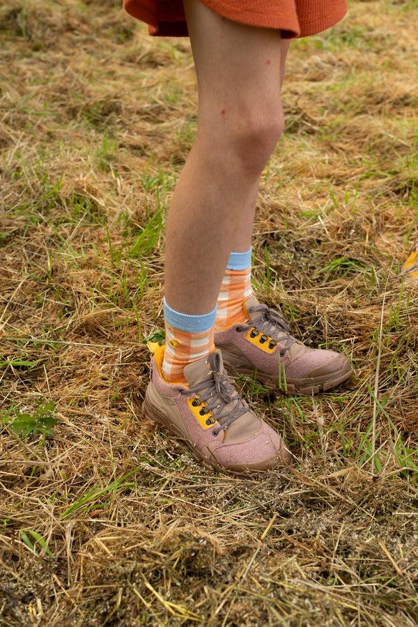 Sticky Lemon Socks | Gingham | Berry Swirl + Cherry Red