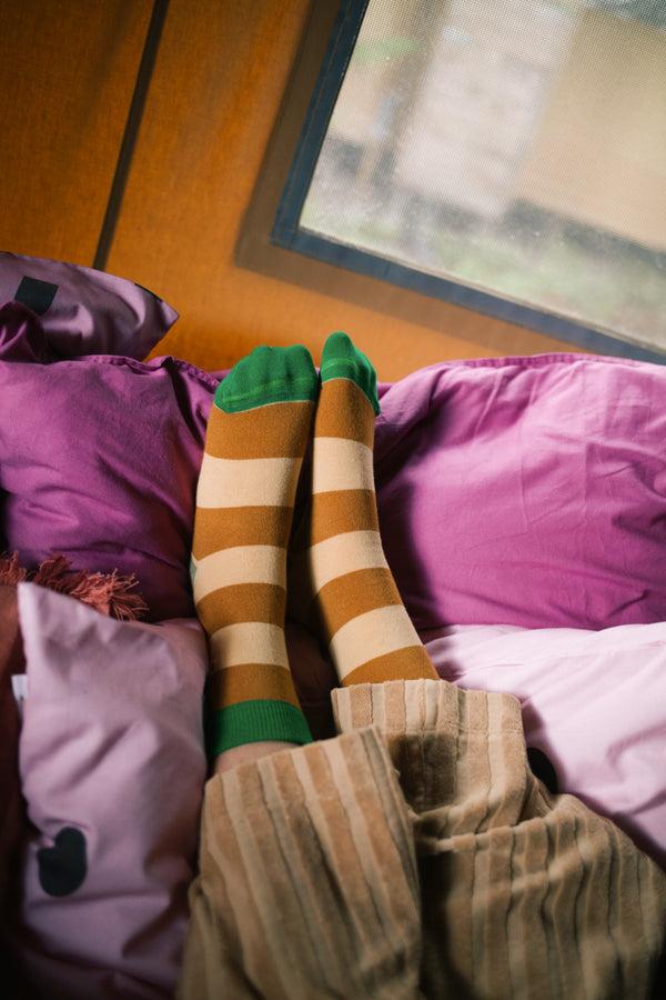 Sticky Lemon Socks | Meet Me In The Meadows | Stripes