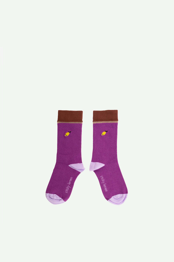 sticky lemon Socks | uni | purple tales
