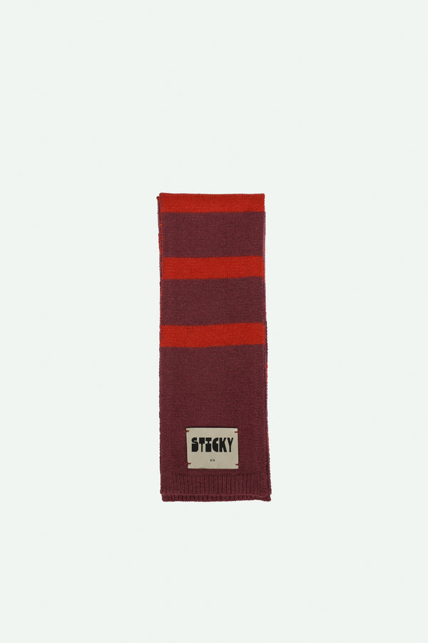 sticky lemon stripe scarf | fig + chili