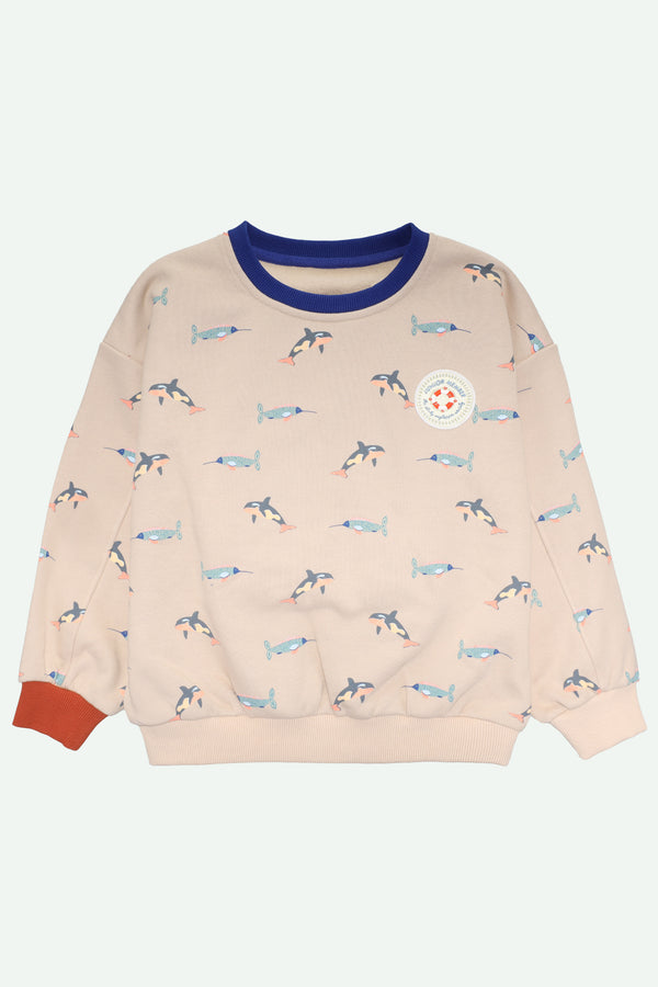 sticky lemon sweater | orca all over | grey sand