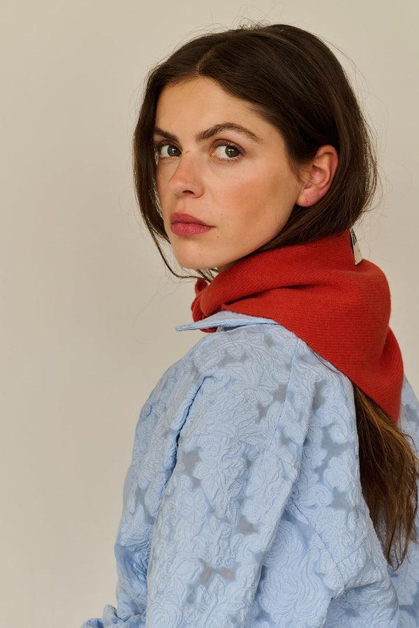 Sticky Lemon Triangle Scarf | Chili