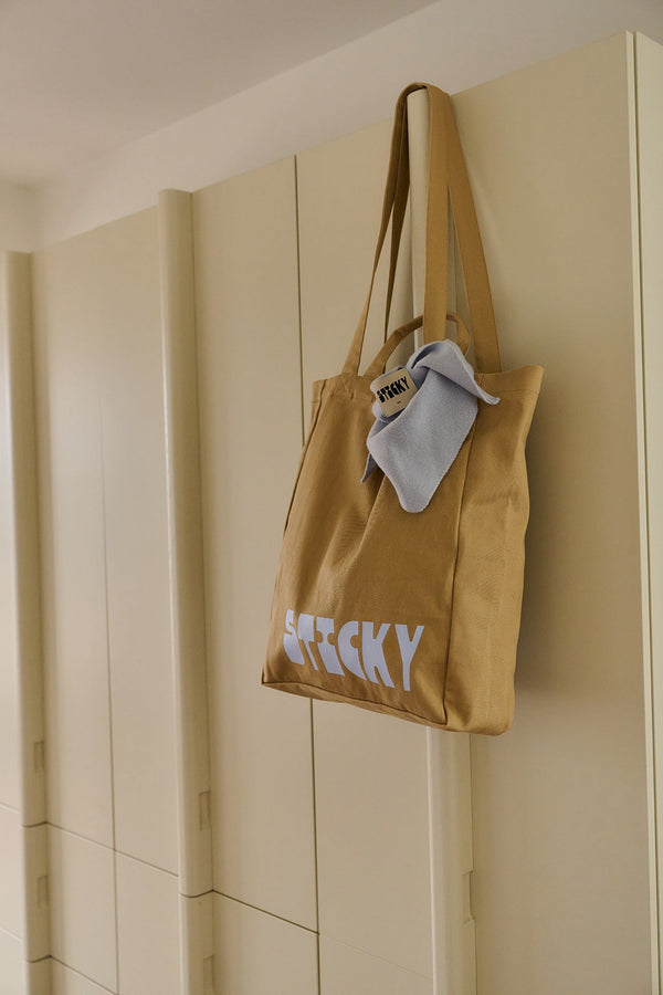 Sticky Lemon Triangle Scarf | Sky