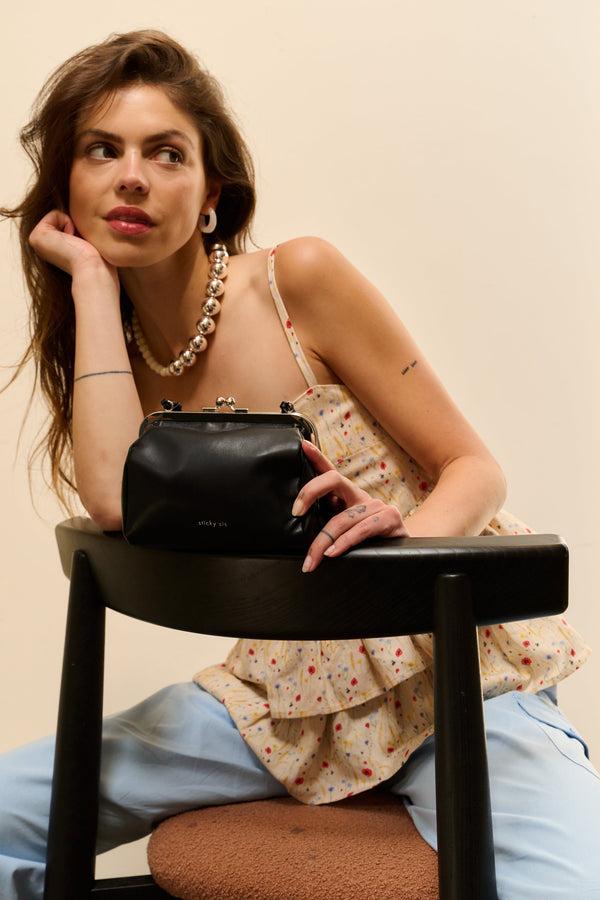 Sticky Lemon Wallet Bag | Club Chic | Black
