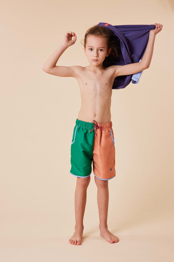 Sticky Lemon Swimshorts | Better Together | Golf Green + Leather Ball