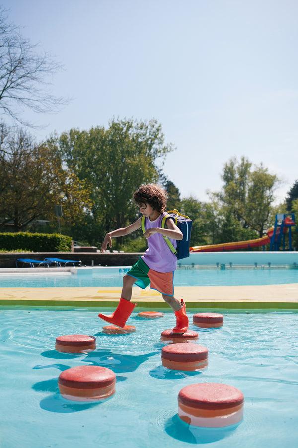 Sticky Lemon Swimshorts | Better Together | Golf Green + Leather Ball