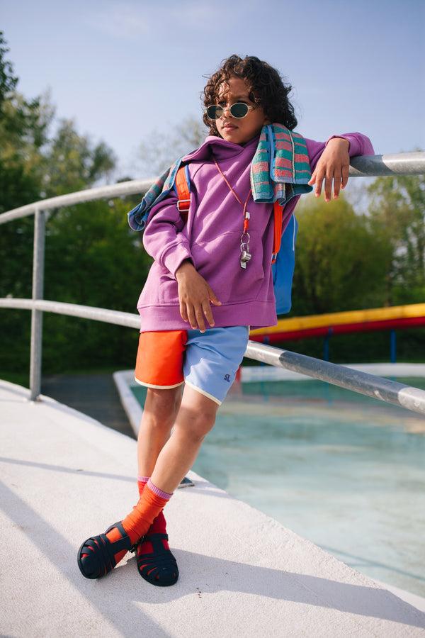 Sticky Lemon Swimshorts | Better Together | Rugby Red + Badminton Blue