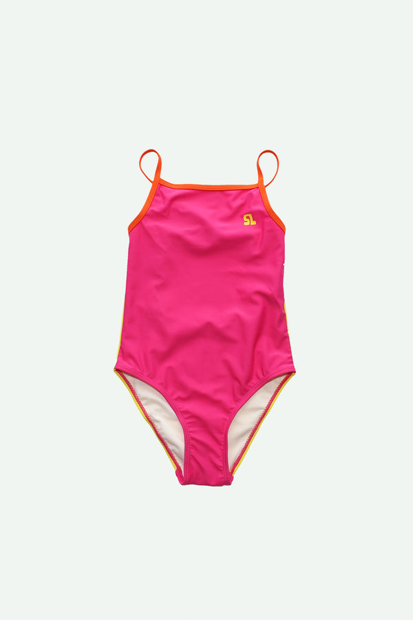 sticky lemon swimsuit | better together | rosette pink + feather shuttle