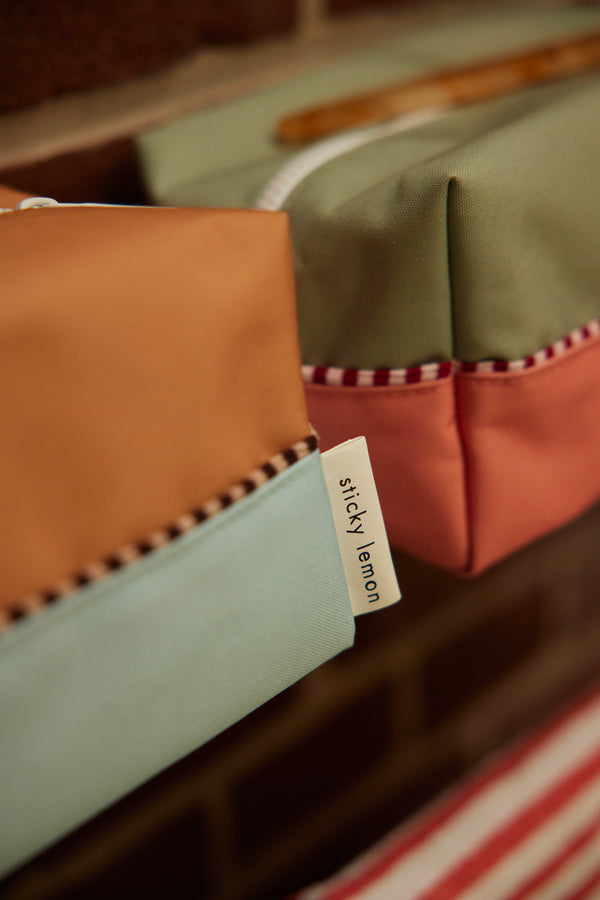 Sticky Lemon Toiletry Bag | Colourblocking | Jane Beige + Zissou Blue