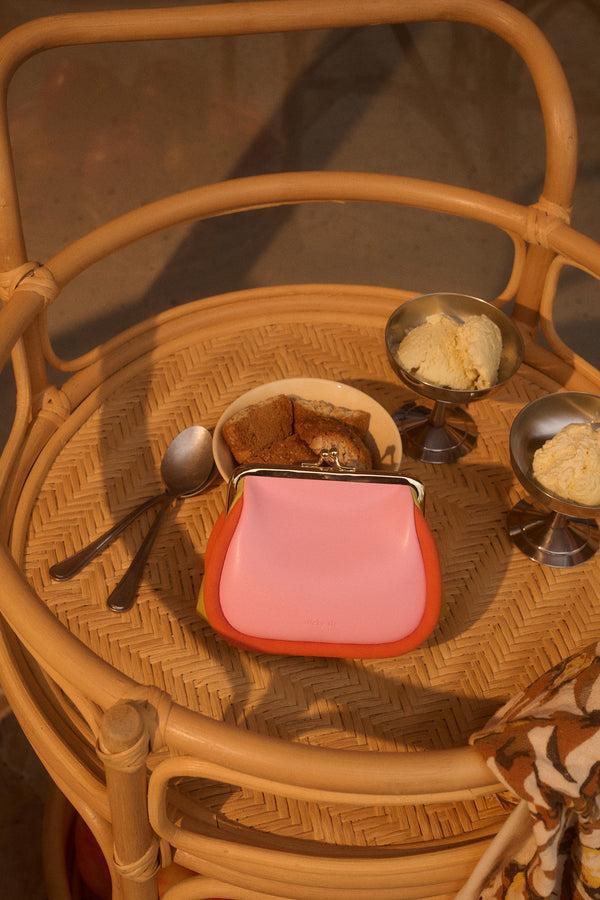 Sticky Lemon Wallet | Il Sole | Dolce Pink + Arancia Orange