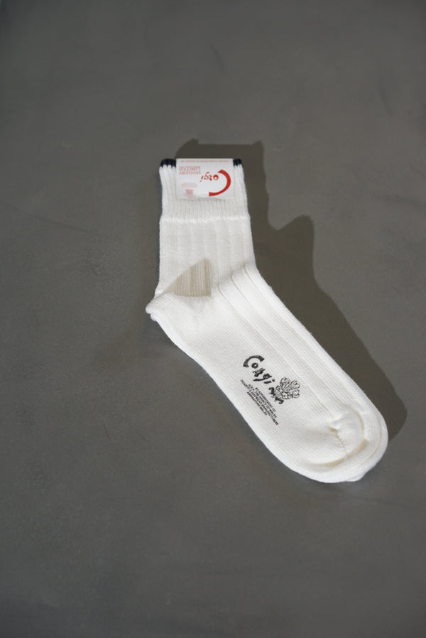 still by hand Corgi /SOFT COTTN ARCTIC 5×1RIB SOCKS(style department_ exclusive)