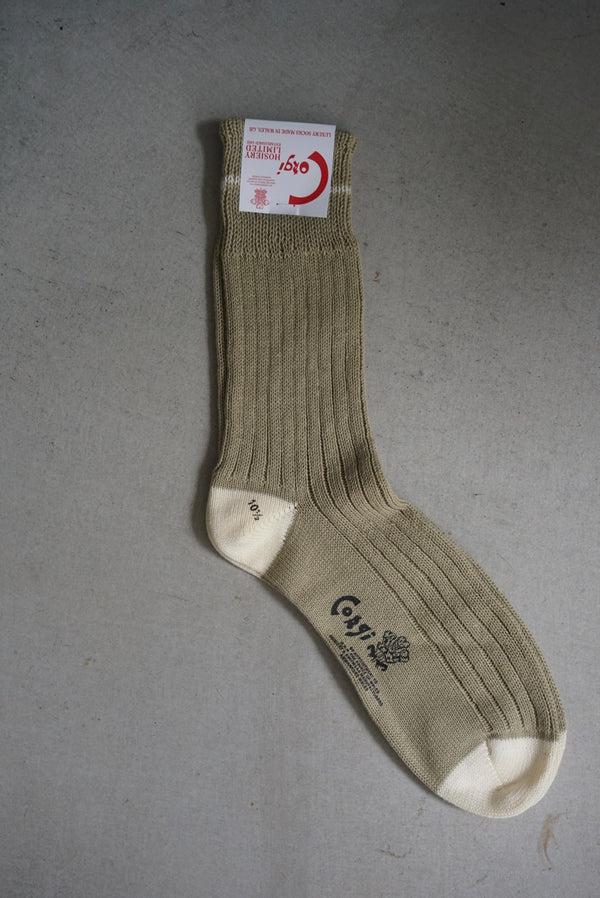 Still By Hand Corgi / SOFT COTTON HEEL&TOE SOCKS(style Department_ Exclusive)